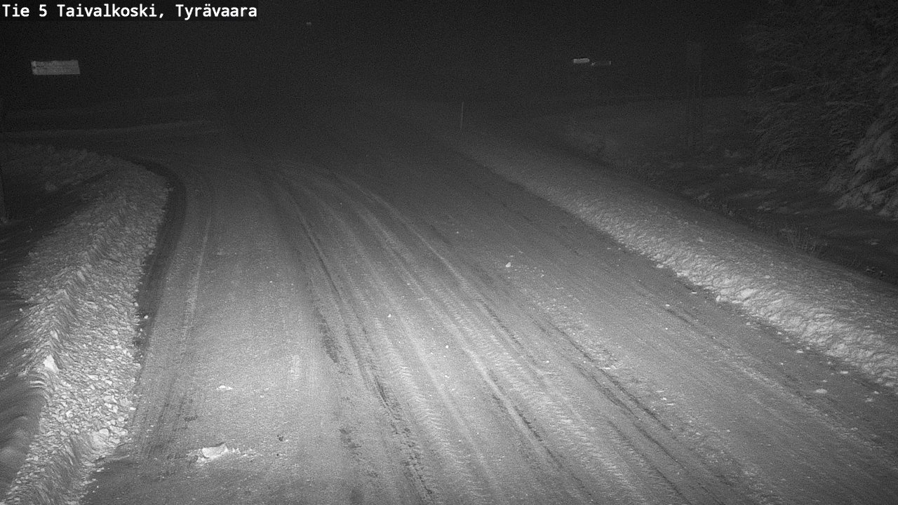 Weather Camera Image Road 5 Taivalkoski, Tyrävaara, Taivalkoski, Pohjois-Pohjanmaa