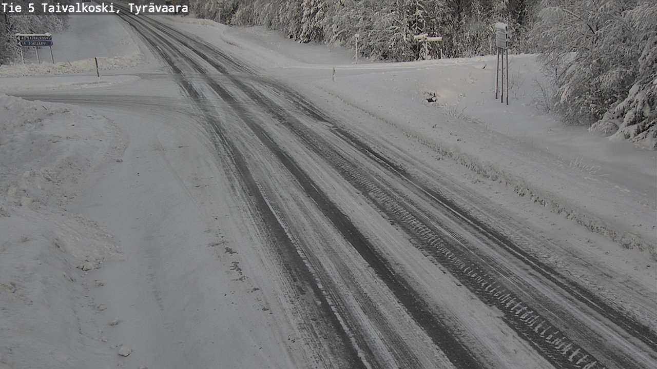 Kelikamerat Kuva Tie 5 Taivalkoski, Tyrävaara, Taivalkoski, Pohjois-Pohjanmaa