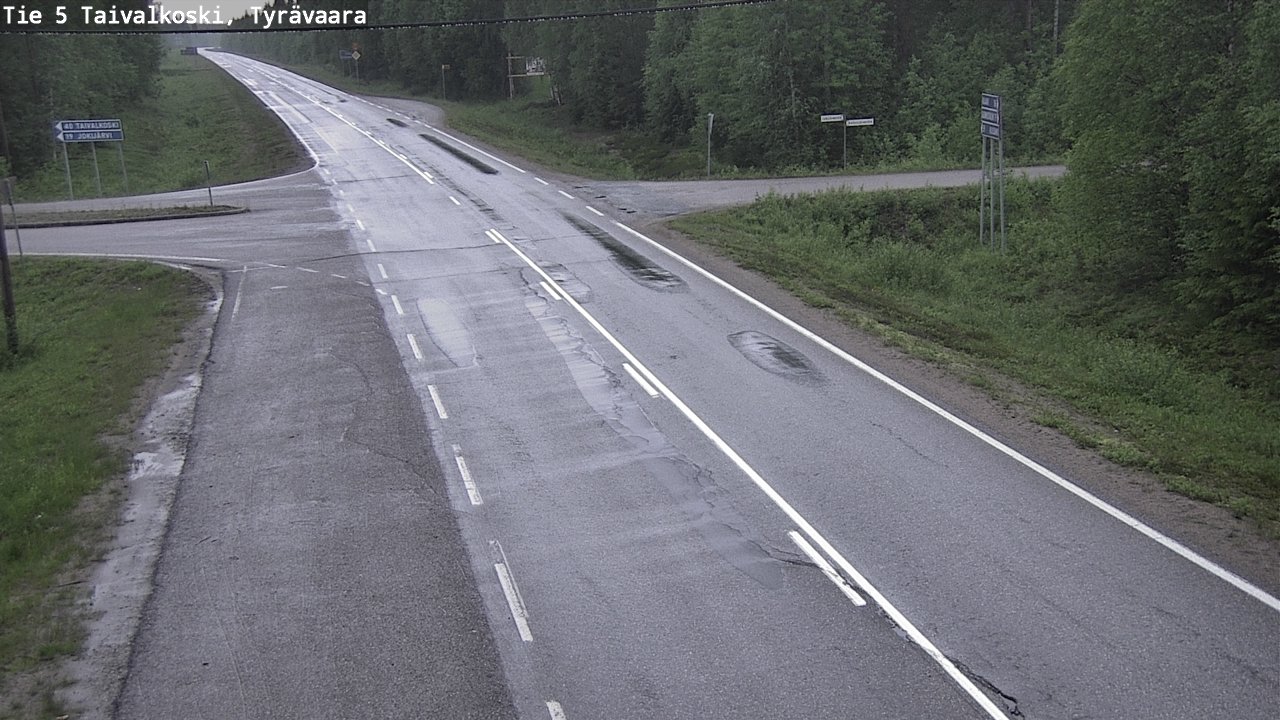 Kelikamerat Kuva Tie 5 Taivalkoski, Tyrävaara, Taivalkoski, Pohjois-Pohjanmaa