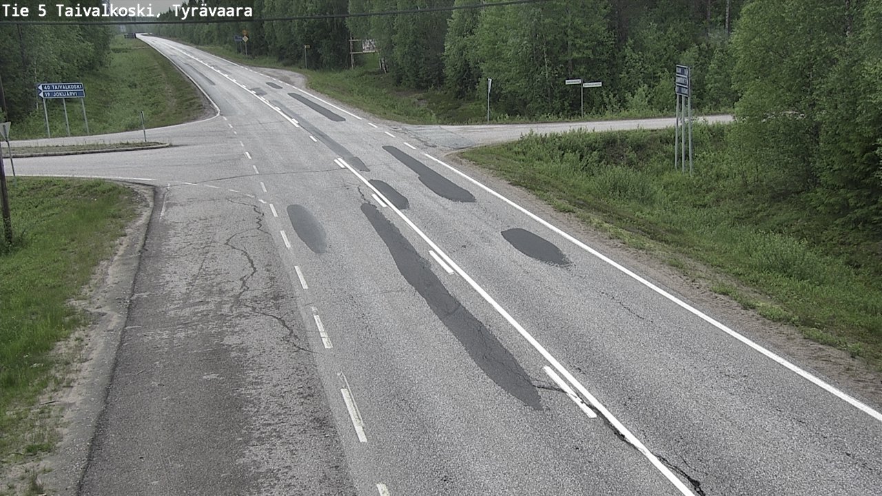 Kelikamerat Kuva Tie 5 Taivalkoski, Tyrävaara, Taivalkoski, Pohjois-Pohjanmaa