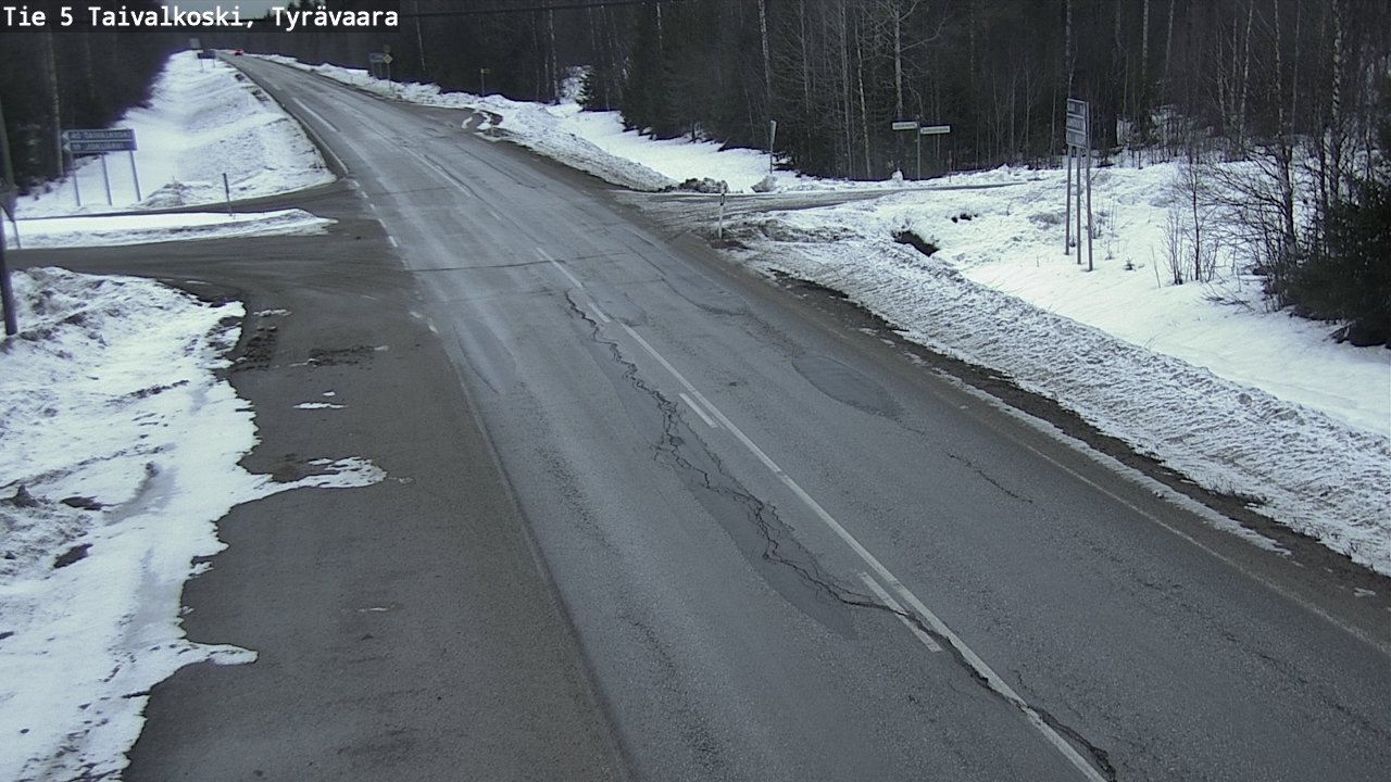 Kelikamerat Kuva Tie 5 Taivalkoski, Tyrävaara, Taivalkoski, Pohjois-Pohjanmaa