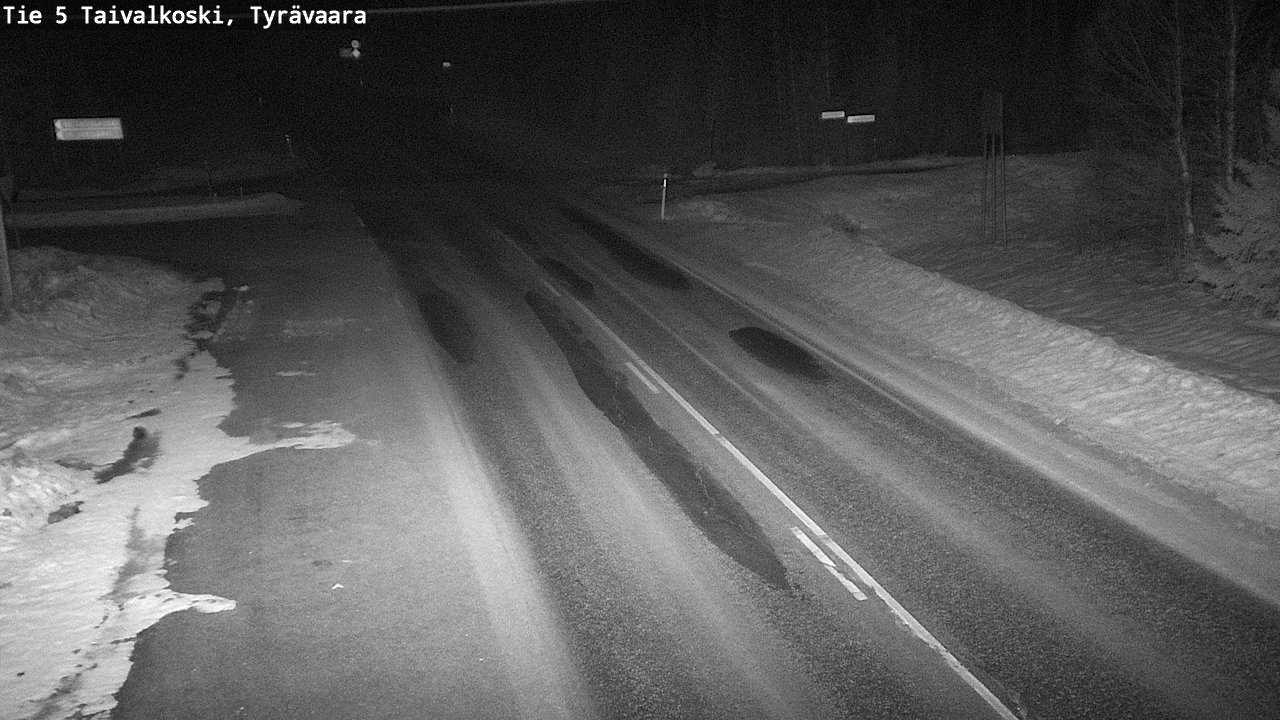 Kelikamerat Kuva Tie 5 Taivalkoski, Tyrävaara, Taivalkoski, Pohjois-Pohjanmaa