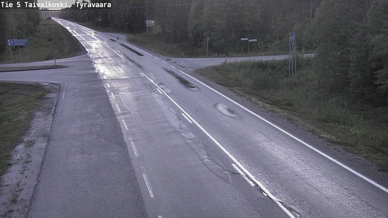 Kelikamerat Kuva Tie 5 Taivalkoski, Tyrävaara, Taivalkoski, Pohjois-Pohjanmaa