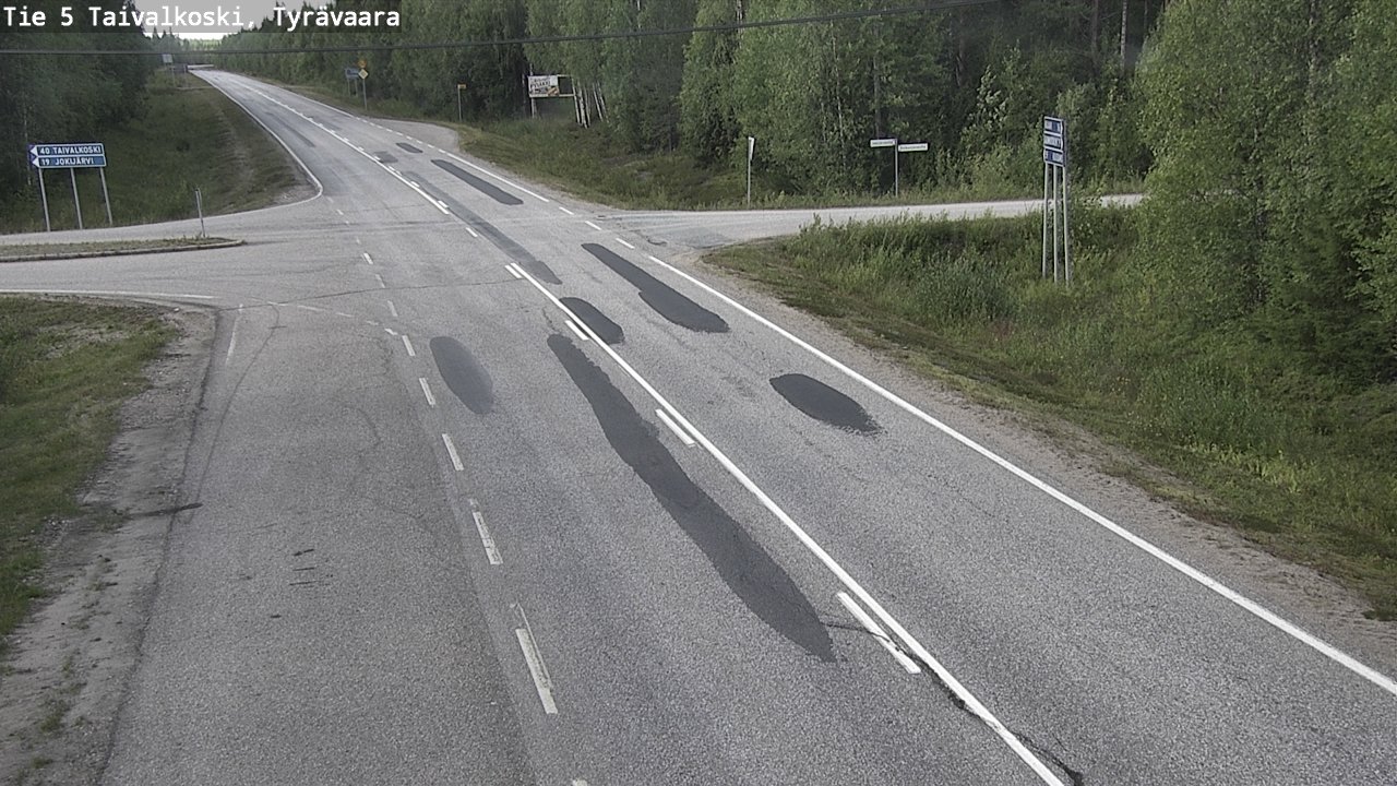 Kelikamerat Kuva Tie 5 Taivalkoski, Tyrävaara, Taivalkoski, Pohjois-Pohjanmaa