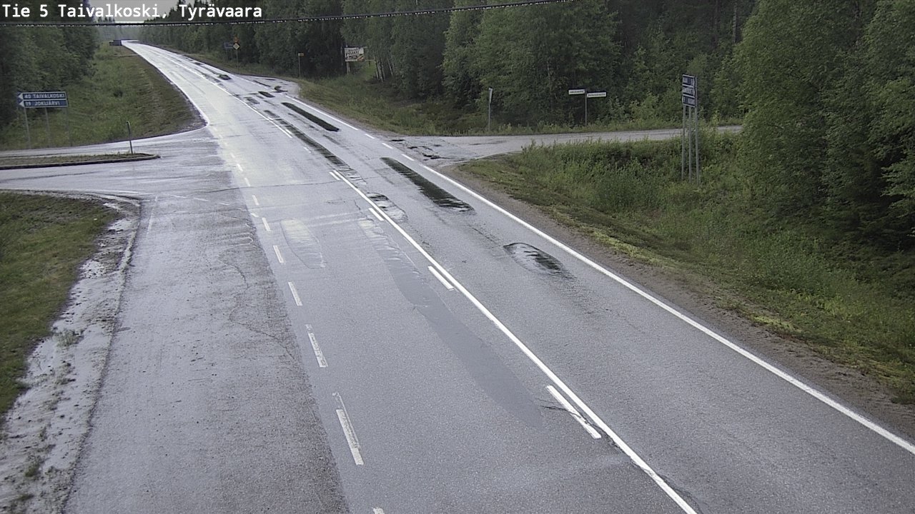 Kelikamerat Kuva Tie 5 Taivalkoski, Tyrävaara, Taivalkoski, Pohjois-Pohjanmaa