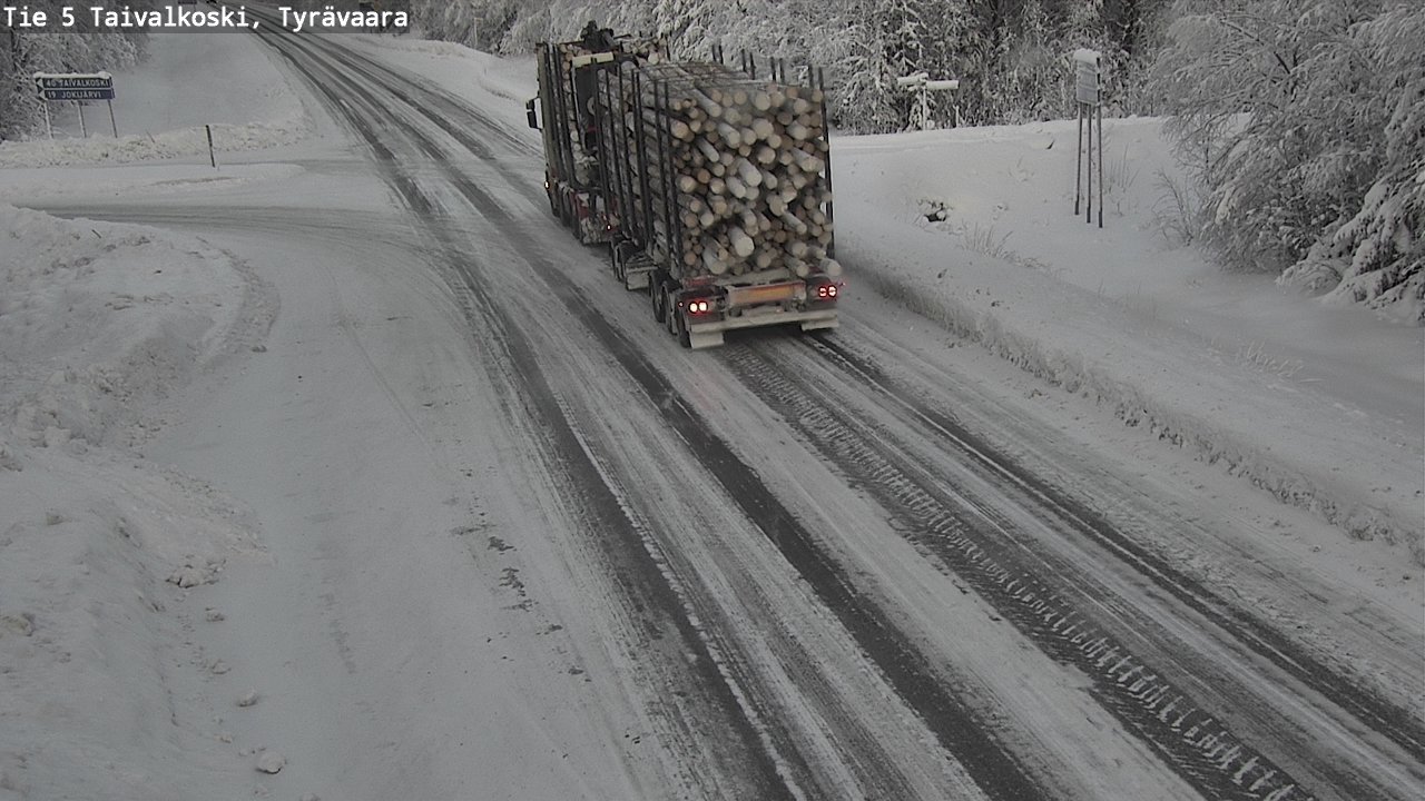 Kelikamerat Kuva Tie 5 Taivalkoski, Tyrävaara, Taivalkoski, Pohjois-Pohjanmaa
