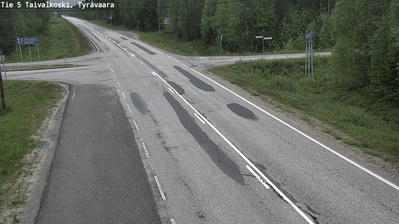 Kelikamerat Kuva Tie 5 Taivalkoski, Tyrävaara, Taivalkoski, Pohjois-Pohjanmaa