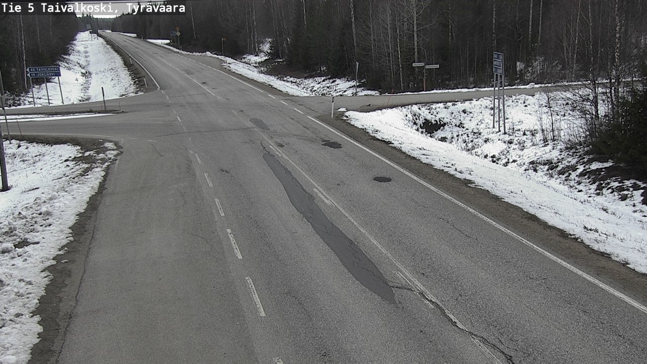 Kelikamerat Kuva Tie 5 Taivalkoski, Tyrävaara, Taivalkoski, Pohjois-Pohjanmaa