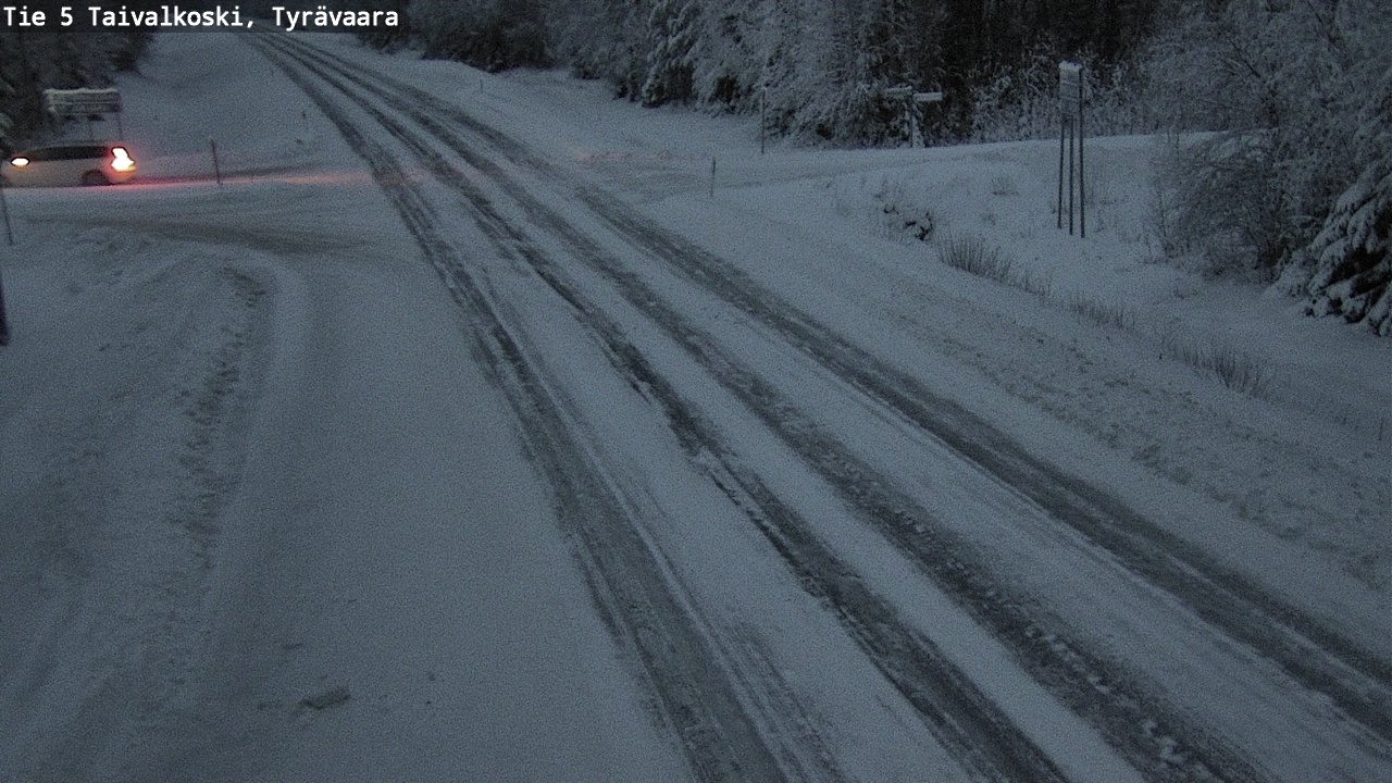 Weather Camera Image Väg 5 Taivalkoski, Tyrävaara, Taivalkoski, Pohjois-Pohjanmaa