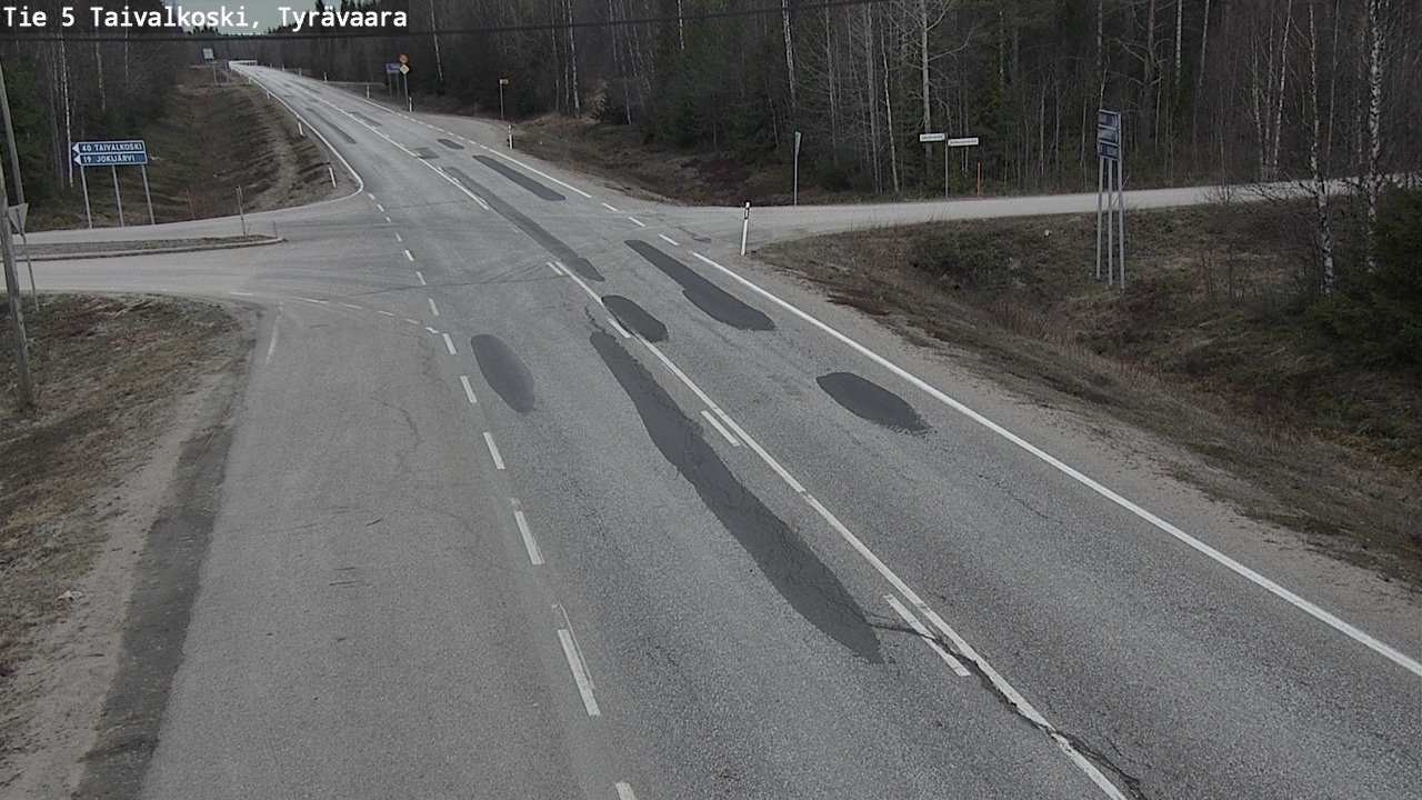 Kelikamerat Kuva Tie 5 Taivalkoski, Tyrävaara, Taivalkoski, Pohjois-Pohjanmaa