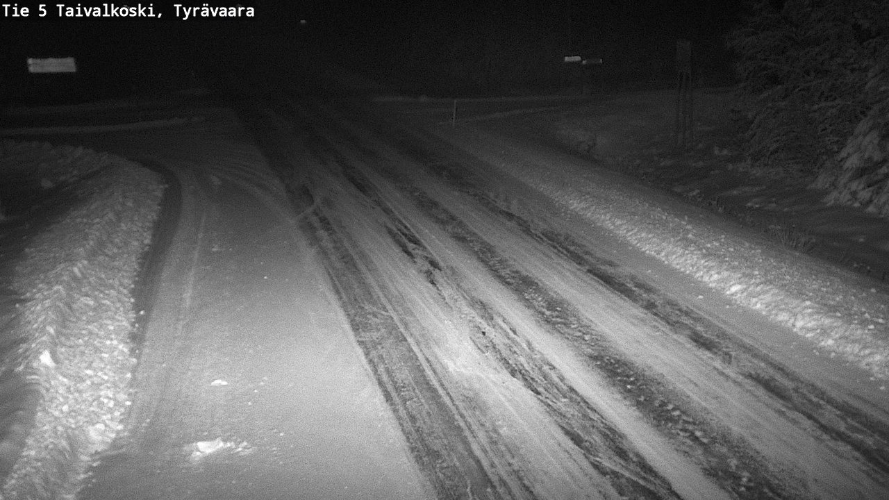 Weather Camera Image Väg 5 Taivalkoski, Tyrävaara, Taivalkoski, Pohjois-Pohjanmaa