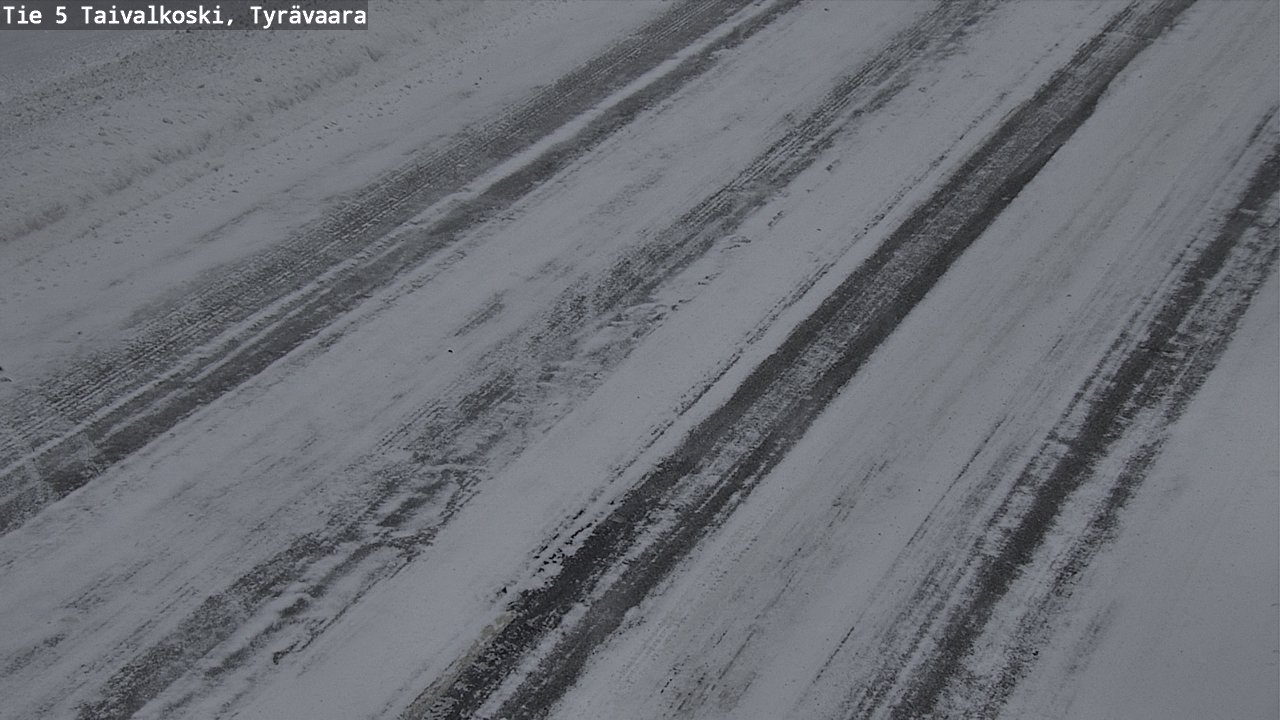Weather Camera Image Road 5 Taivalkoski, Tyrävaara, Taivalkoski, Pohjois-Pohjanmaa