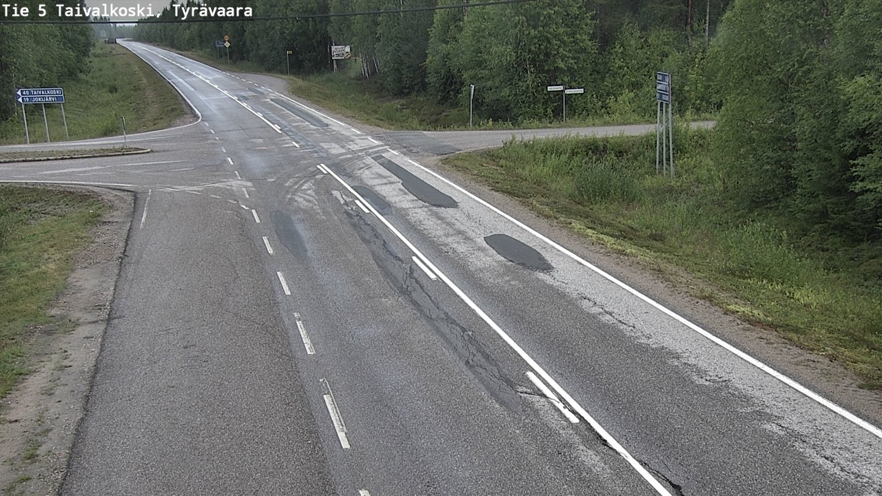 Kelikamerat Kuva Tie 5 Taivalkoski, Tyrävaara, Taivalkoski, Pohjois-Pohjanmaa