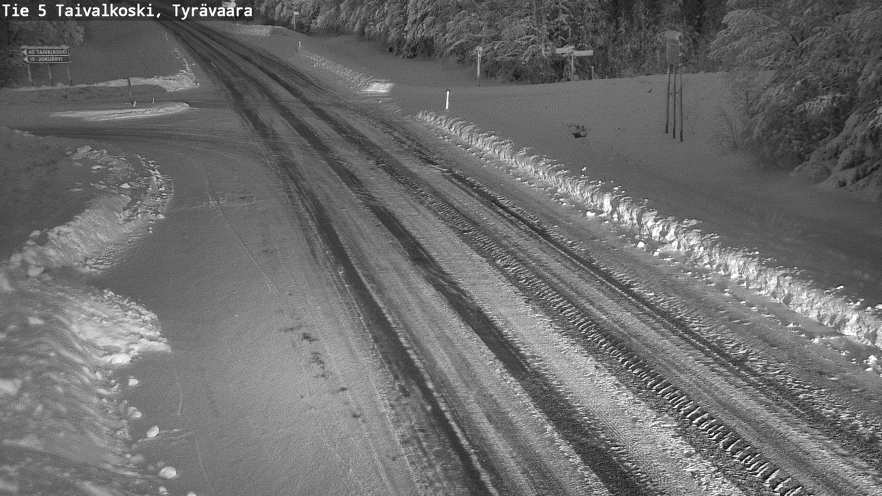 Kelikamerat Kuva Tie 5 Taivalkoski, Tyrävaara, Taivalkoski, Pohjois-Pohjanmaa