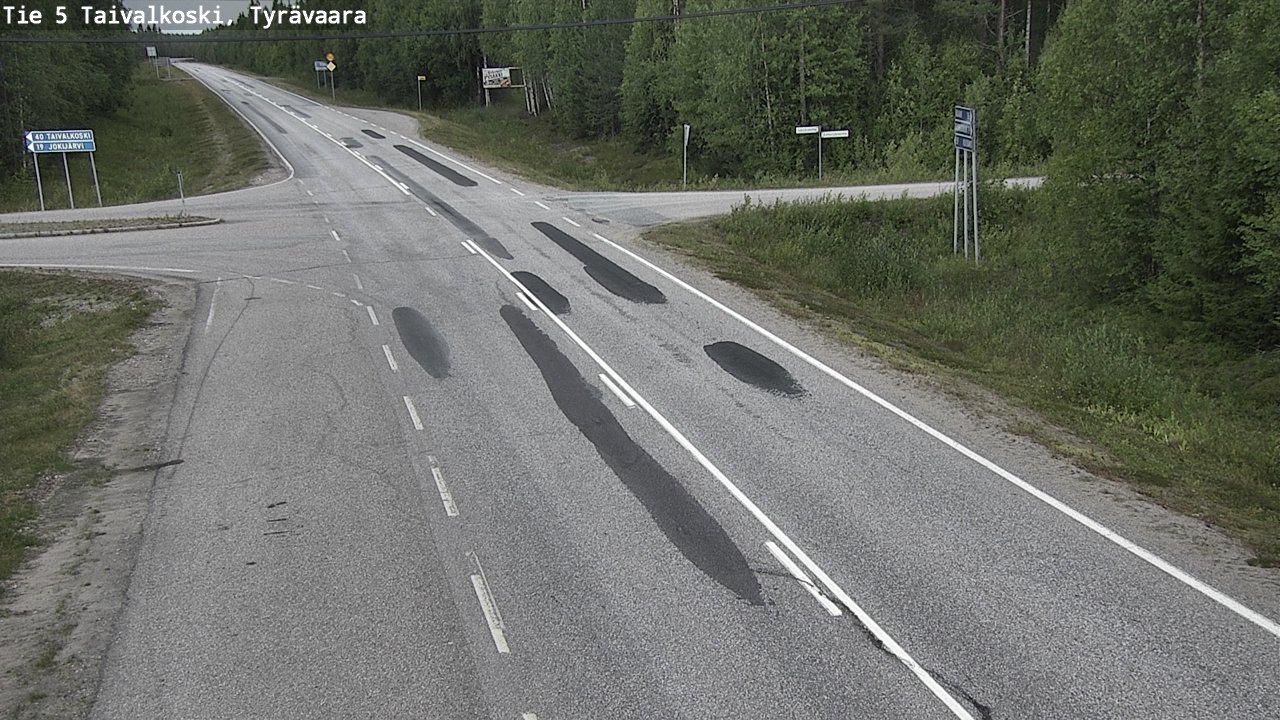 Kelikamerat Kuva Tie 5 Taivalkoski, Tyrävaara, Taivalkoski, Pohjois-Pohjanmaa