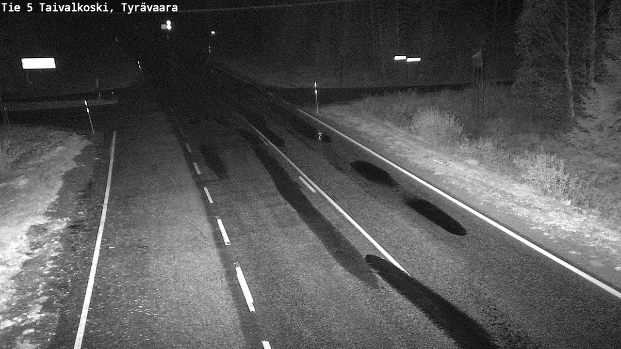 Weather Camera Image Väg 5 Taivalkoski, Tyrävaara, Taivalkoski, Pohjois-Pohjanmaa