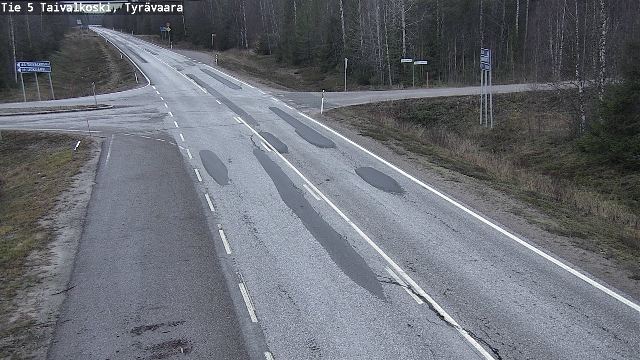 Kelikamerat Kuva Tie 5 Taivalkoski, Tyrävaara, Taivalkoski, Pohjois-Pohjanmaa