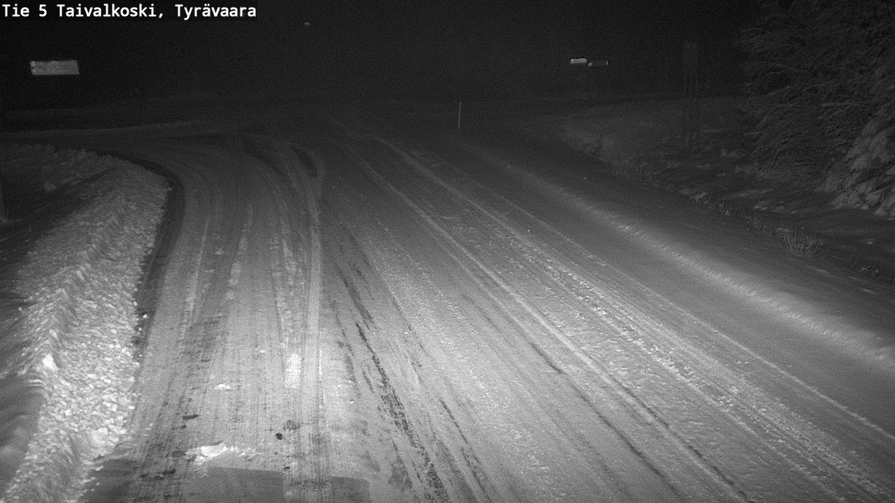 Weather Camera Image Road 5 Taivalkoski, Tyrävaara, Taivalkoski, Pohjois-Pohjanmaa