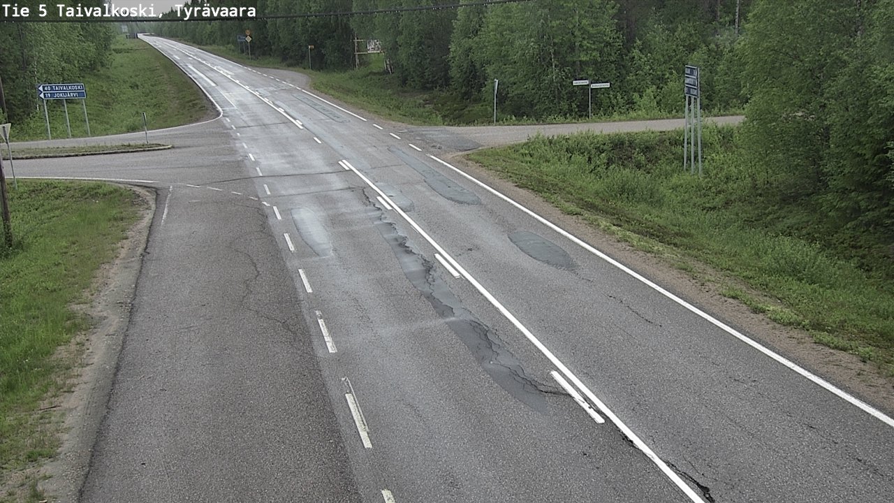 Kelikamerat Kuva Tie 5 Taivalkoski, Tyrävaara, Taivalkoski, Pohjois-Pohjanmaa