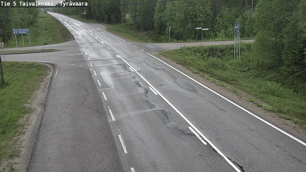 Kelikamerat Kuva Tie 5 Taivalkoski, Tyrävaara, Taivalkoski, Pohjois-Pohjanmaa