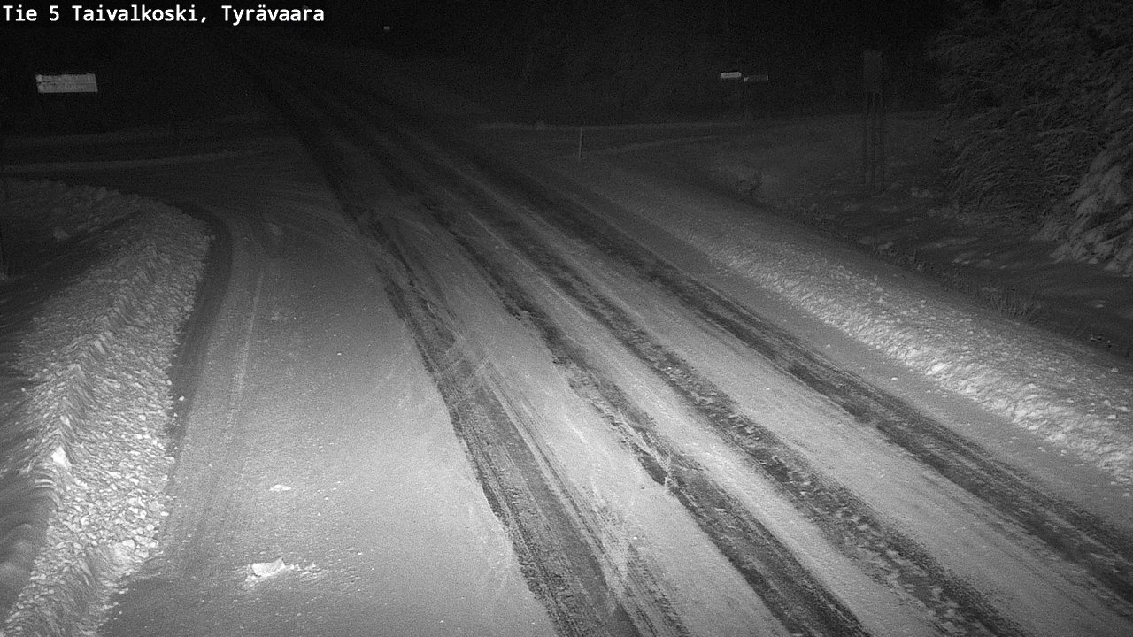 Weather Camera Image Väg 5 Taivalkoski, Tyrävaara, Taivalkoski, Pohjois-Pohjanmaa