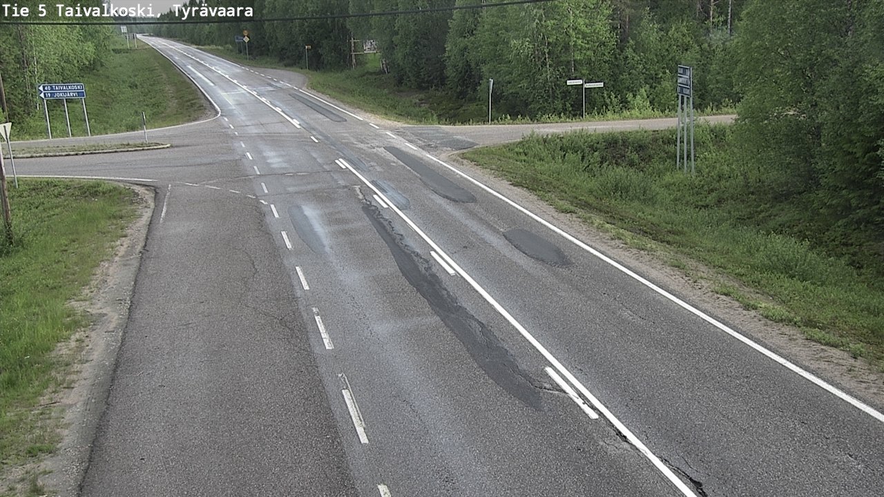 Kelikamerat Kuva Tie 5 Taivalkoski, Tyrävaara, Taivalkoski, Pohjois-Pohjanmaa