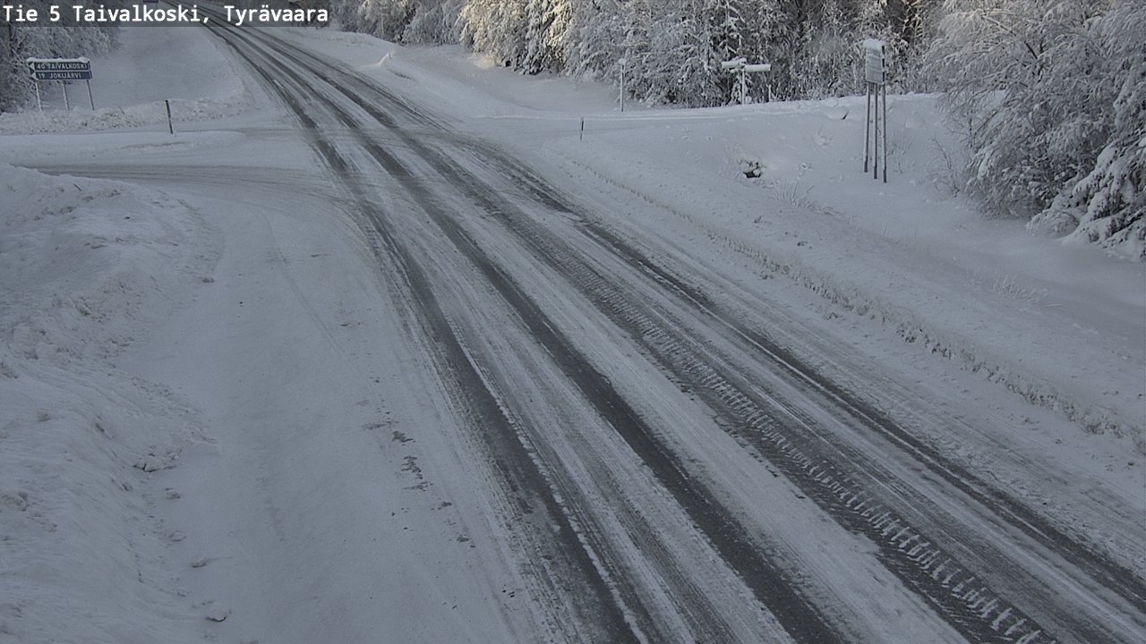 Kelikamerat Kuva Tie 5 Taivalkoski, Tyrävaara, Taivalkoski, Pohjois-Pohjanmaa
