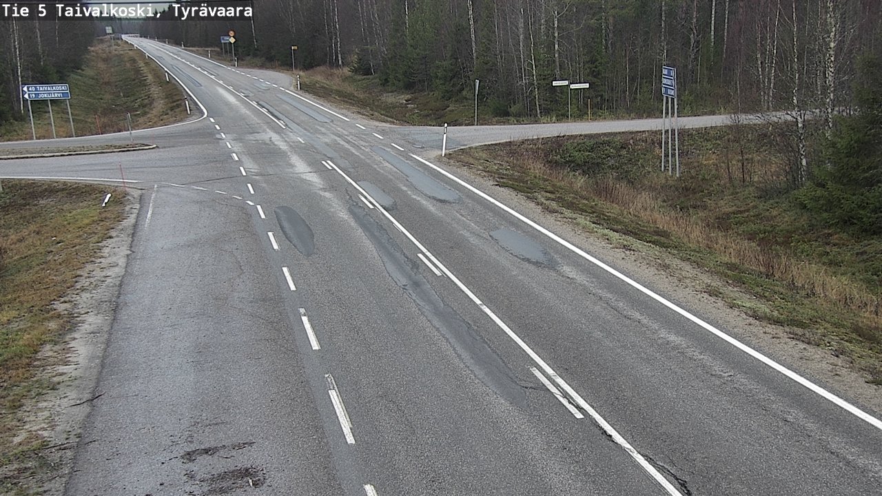 Kelikamerat Kuva Tie 5 Taivalkoski, Tyrävaara, Taivalkoski, Pohjois-Pohjanmaa