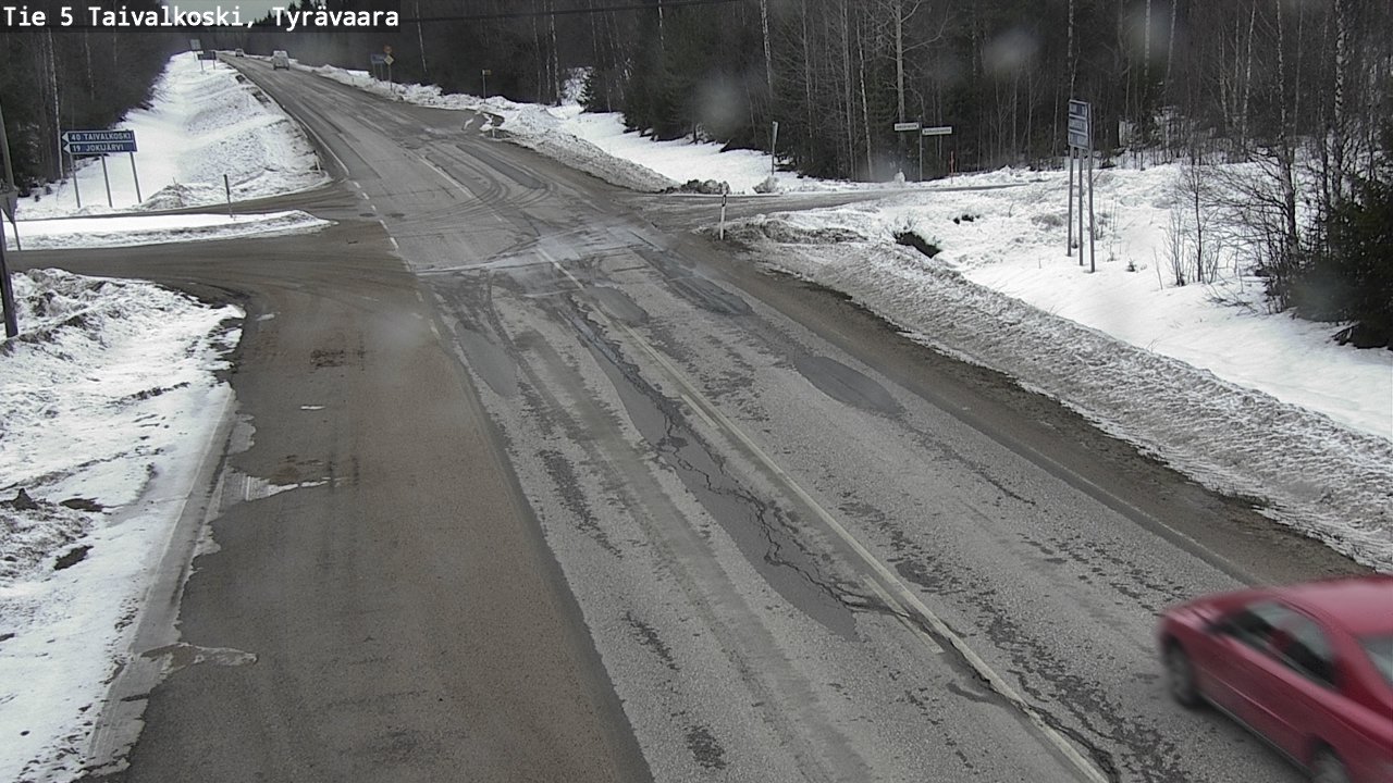 Weather Camera Image Road 5 Taivalkoski, Tyrävaara, Taivalkoski, Pohjois-Pohjanmaa