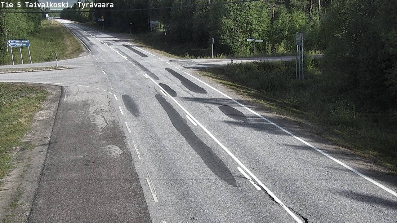 Kelikamerat Kuva Tie 5 Taivalkoski, Tyrävaara, Taivalkoski, Pohjois-Pohjanmaa