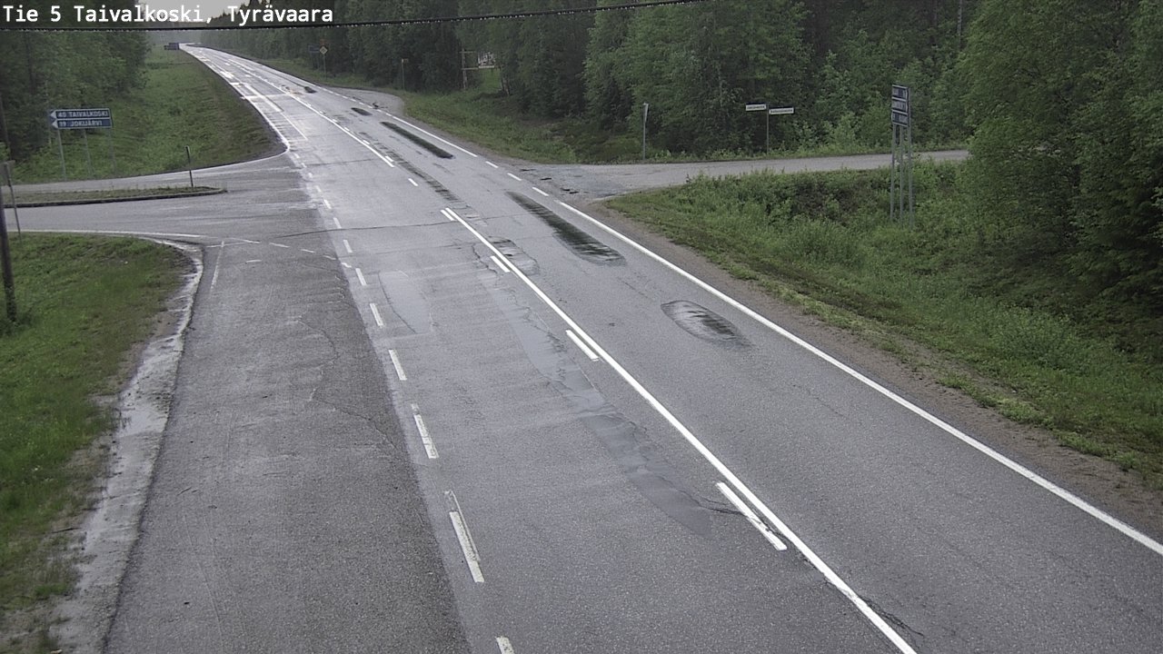 Kelikamerat Kuva Tie 5 Taivalkoski, Tyrävaara, Taivalkoski, Pohjois-Pohjanmaa