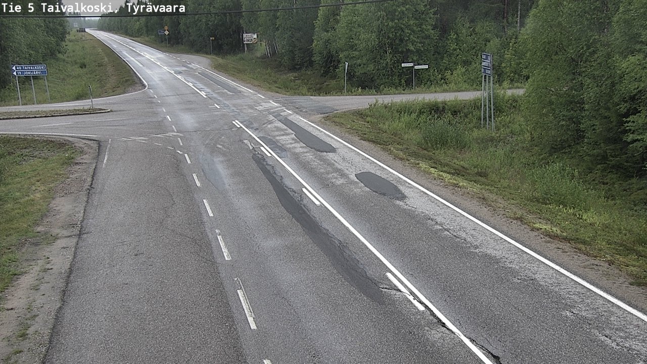 Kelikamerat Kuva Tie 5 Taivalkoski, Tyrävaara, Taivalkoski, Pohjois-Pohjanmaa