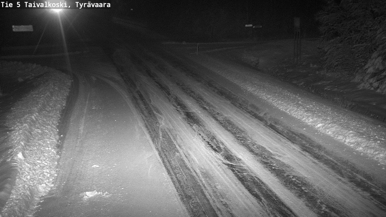 Weather Camera Image Väg 5 Taivalkoski, Tyrävaara, Taivalkoski, Pohjois-Pohjanmaa