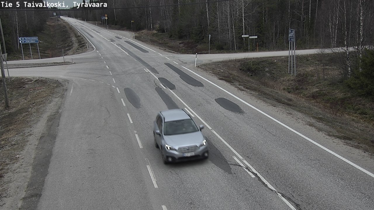 Kelikamerat Kuva Tie 5 Taivalkoski, Tyrävaara, Taivalkoski, Pohjois-Pohjanmaa