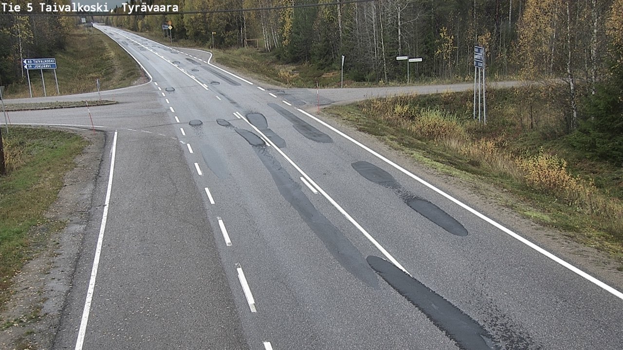 Kelikamerat Kuva Tie 5 Taivalkoski, Tyrävaara, Taivalkoski, Pohjois-Pohjanmaa