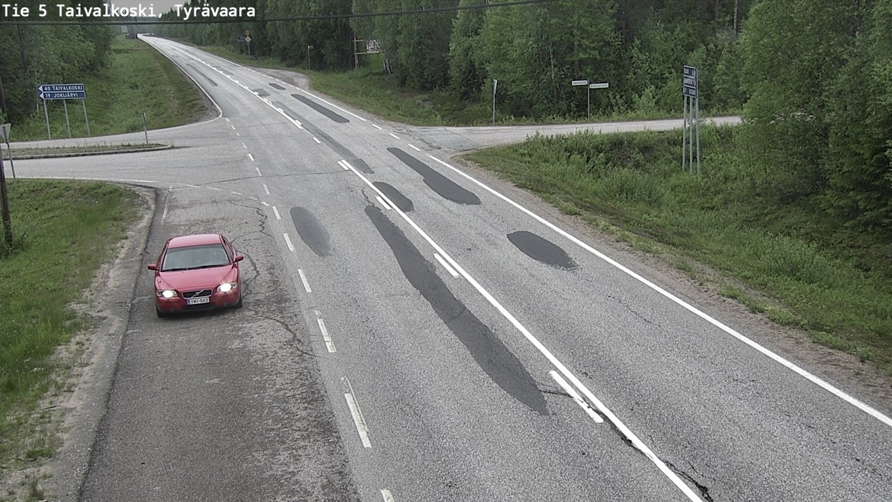 Kelikamerat Kuva Tie 5 Taivalkoski, Tyrävaara, Taivalkoski, Pohjois-Pohjanmaa
