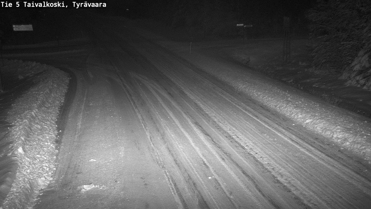 Weather Camera Image Road 5 Taivalkoski, Tyrävaara, Taivalkoski, Pohjois-Pohjanmaa