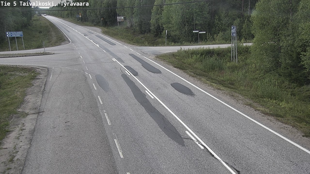 Kelikamerat Kuva Tie 5 Taivalkoski, Tyrävaara, Taivalkoski, Pohjois-Pohjanmaa