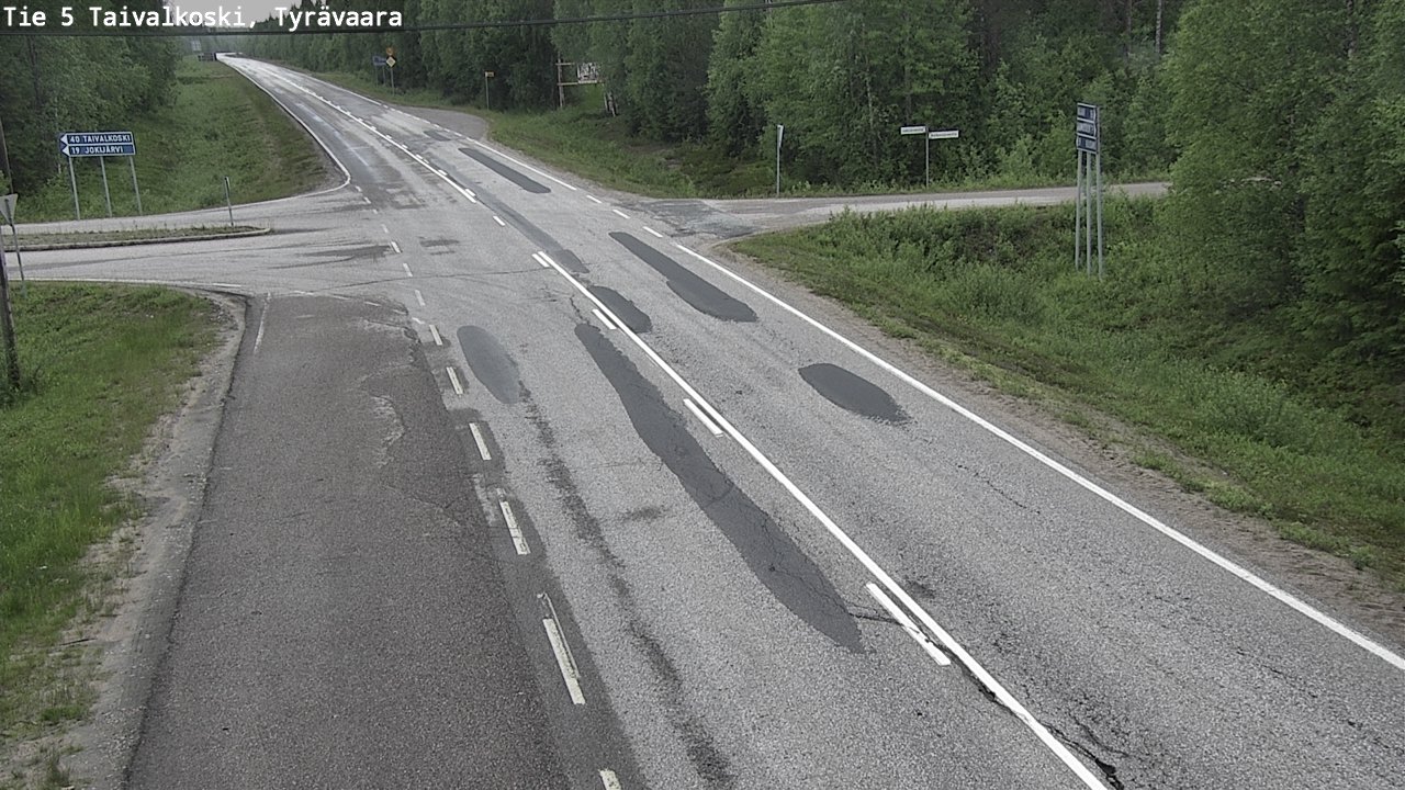 Kelikamerat Kuva Tie 5 Taivalkoski, Tyrävaara, Taivalkoski, Pohjois-Pohjanmaa