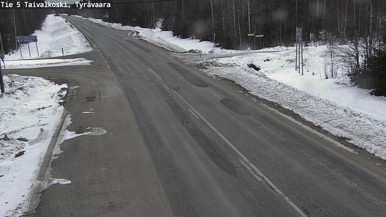 Kelikamerat Kuva Tie 5 Taivalkoski, Tyrävaara, Taivalkoski, Pohjois-Pohjanmaa