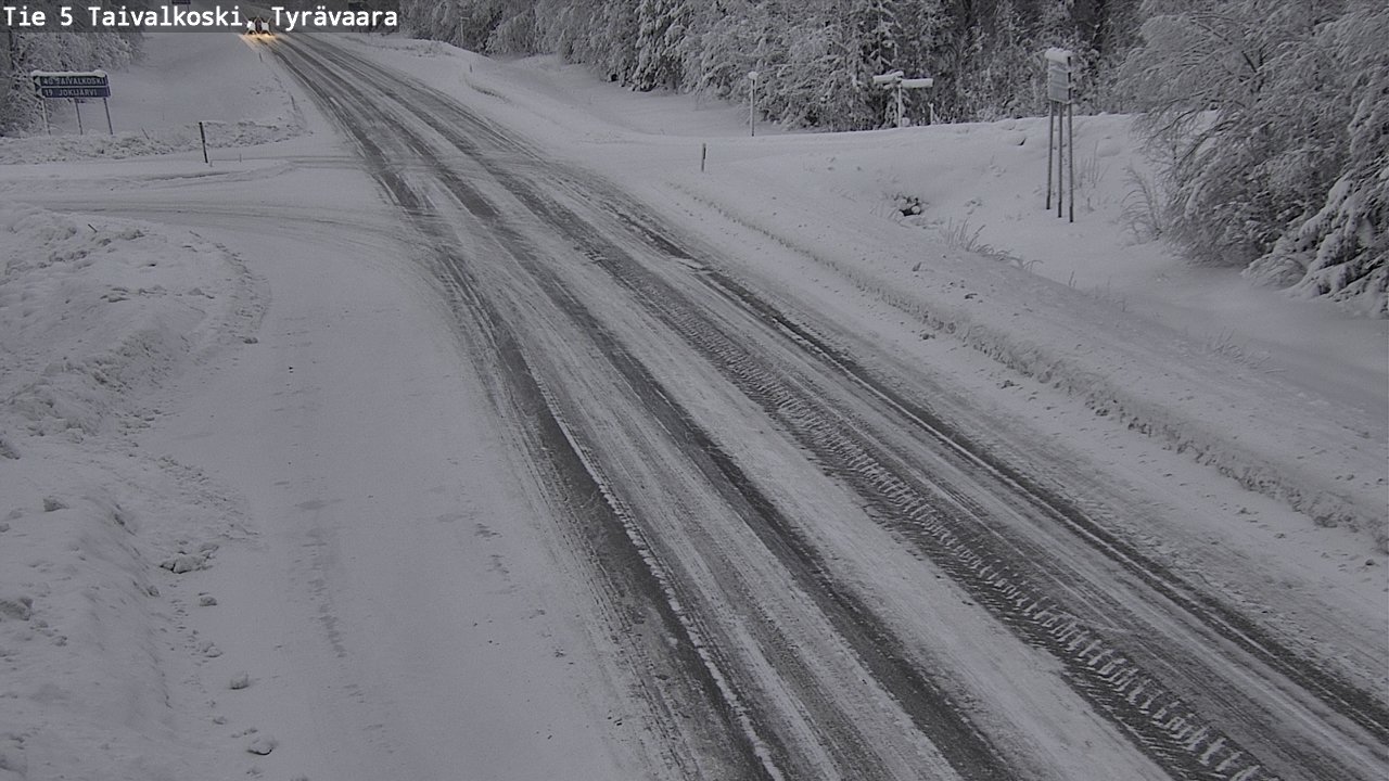 Kelikamerat Kuva Tie 5 Taivalkoski, Tyrävaara, Taivalkoski, Pohjois-Pohjanmaa