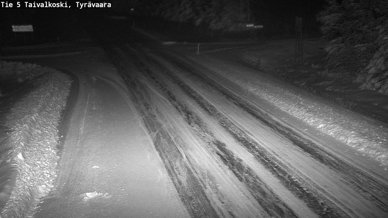 Weather Camera Image Väg 5 Taivalkoski, Tyrävaara, Taivalkoski, Pohjois-Pohjanmaa