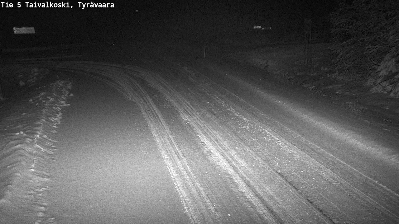 Weather Camera Image Road 5 Taivalkoski, Tyrävaara, Taivalkoski, Pohjois-Pohjanmaa