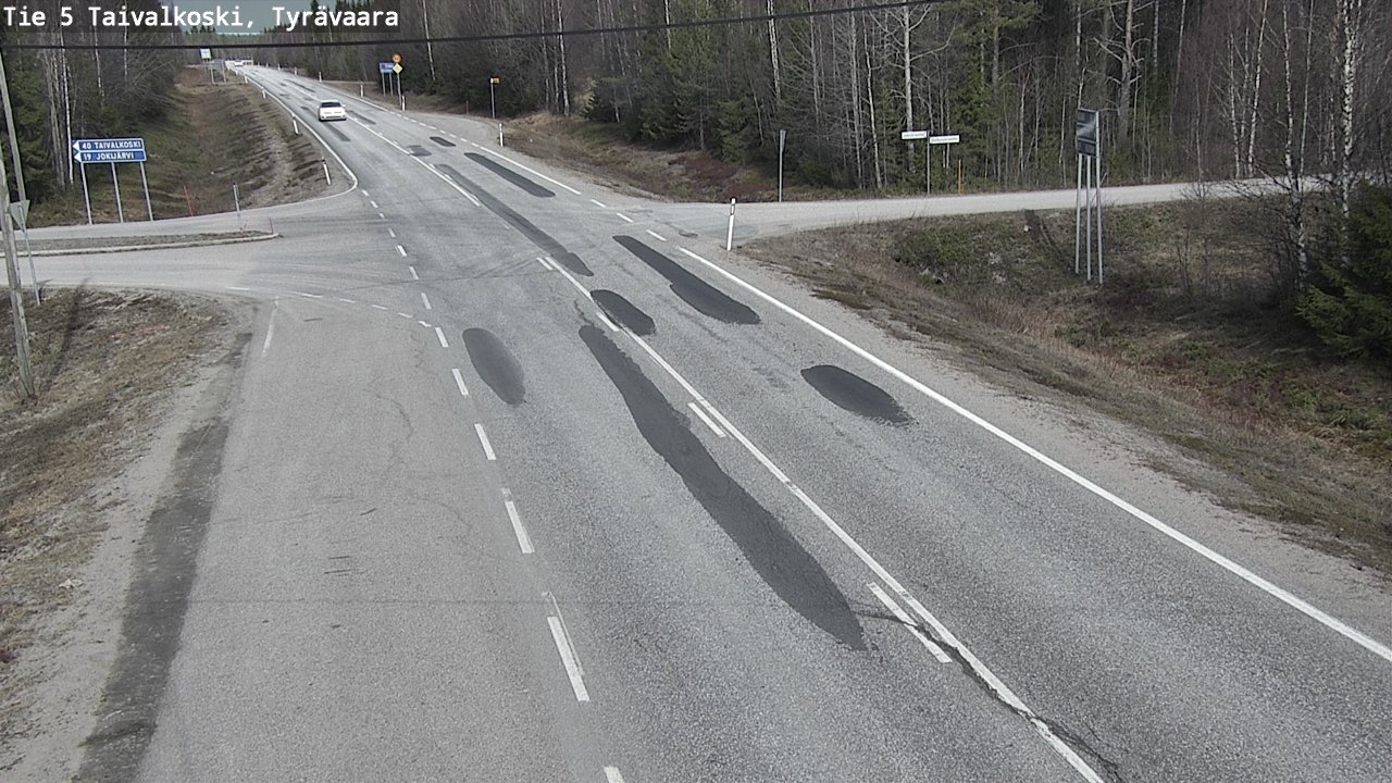 Kelikamerat Kuva Tie 5 Taivalkoski, Tyrävaara, Taivalkoski, Pohjois-Pohjanmaa