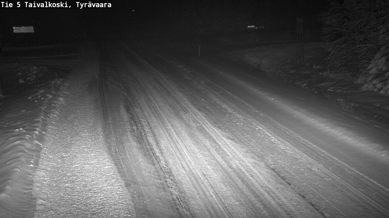 Weather Camera Image Road 5 Taivalkoski, Tyrävaara, Taivalkoski, Pohjois-Pohjanmaa