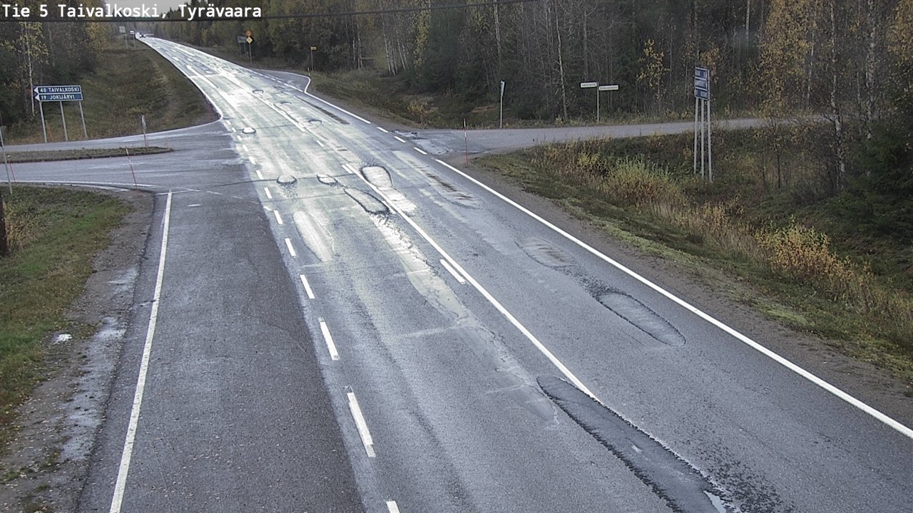 Kelikamerat Kuva Tie 5 Taivalkoski, Tyrävaara, Taivalkoski, Pohjois-Pohjanmaa