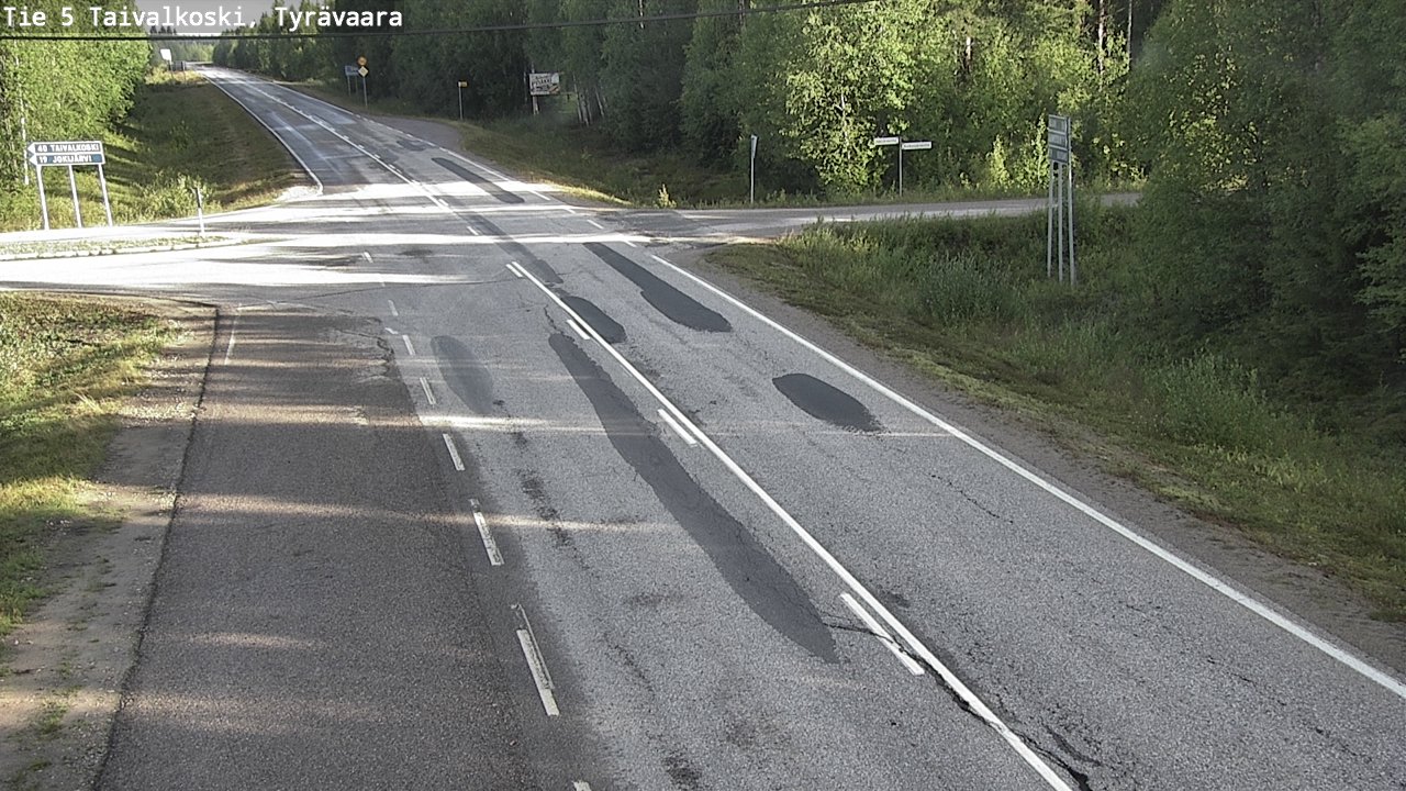 Kelikamerat Kuva Tie 5 Taivalkoski, Tyrävaara, Taivalkoski, Pohjois-Pohjanmaa