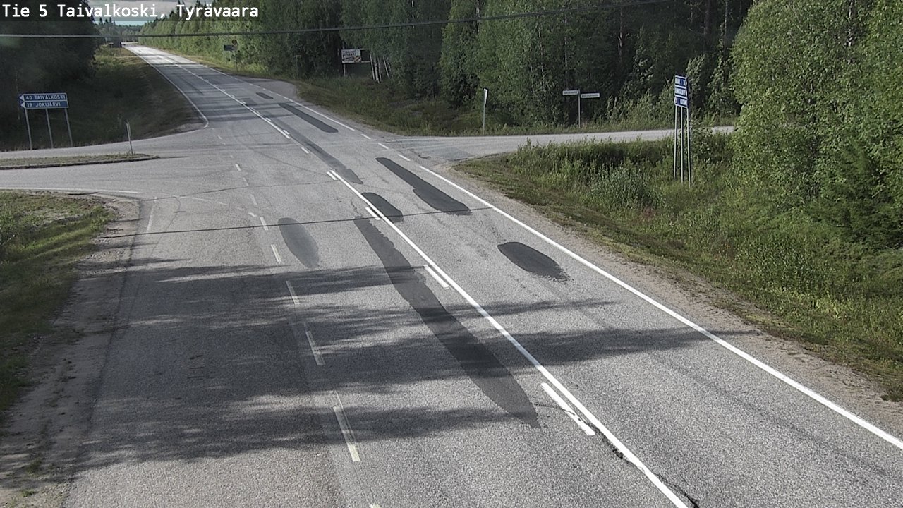 Kelikamerat Kuva Tie 5 Taivalkoski, Tyrävaara, Taivalkoski, Pohjois-Pohjanmaa