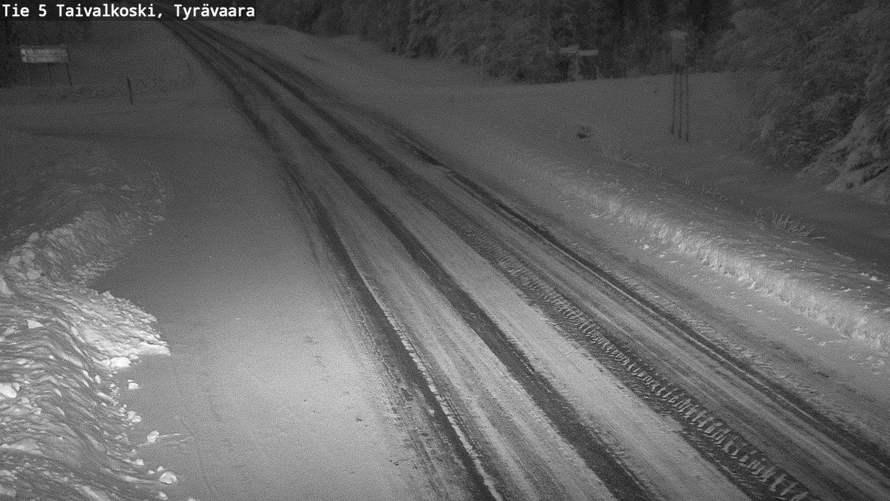 Kelikamerat Kuva Tie 5 Taivalkoski, Tyrävaara, Taivalkoski, Pohjois-Pohjanmaa