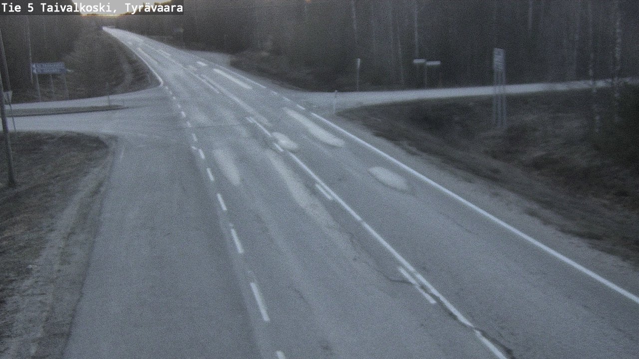 Weather Camera Image Road 5 Taivalkoski, Tyrävaara, Taivalkoski, Pohjois-Pohjanmaa